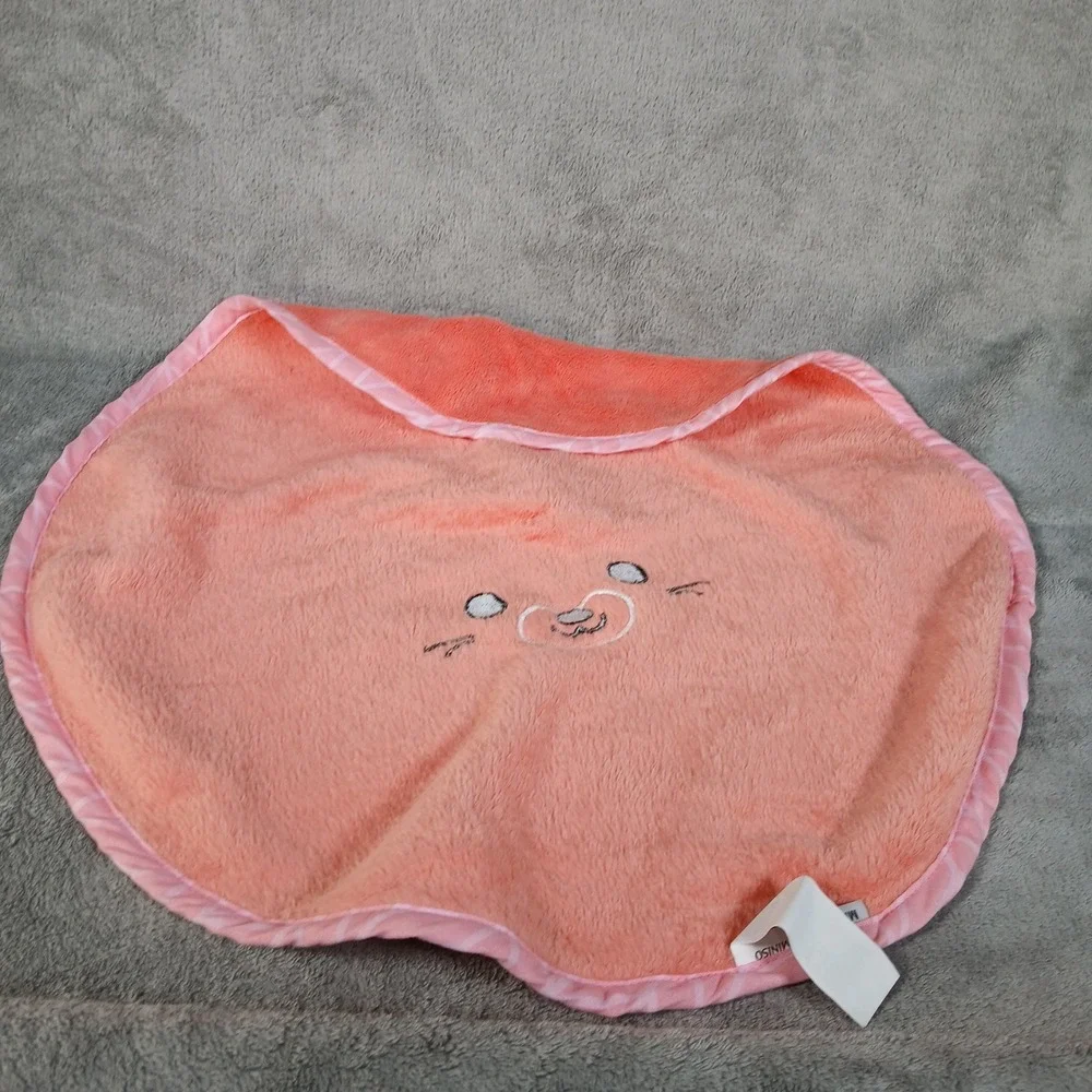 Miniso Towel Baby Security Blanket Bundle Pink Fox Bear Soft